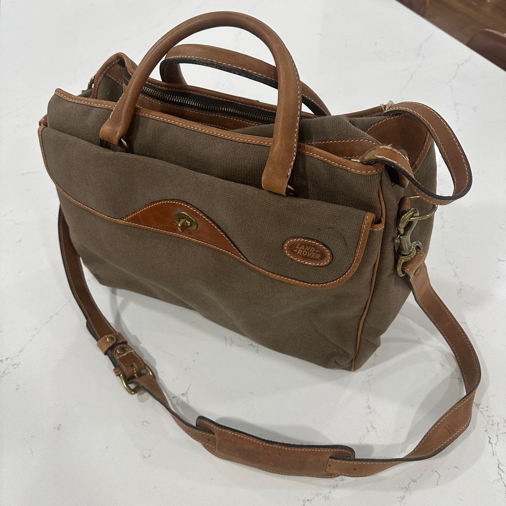 Land Rover Canvas and Leather Men's Briefcase/Bag - Holland Brothers